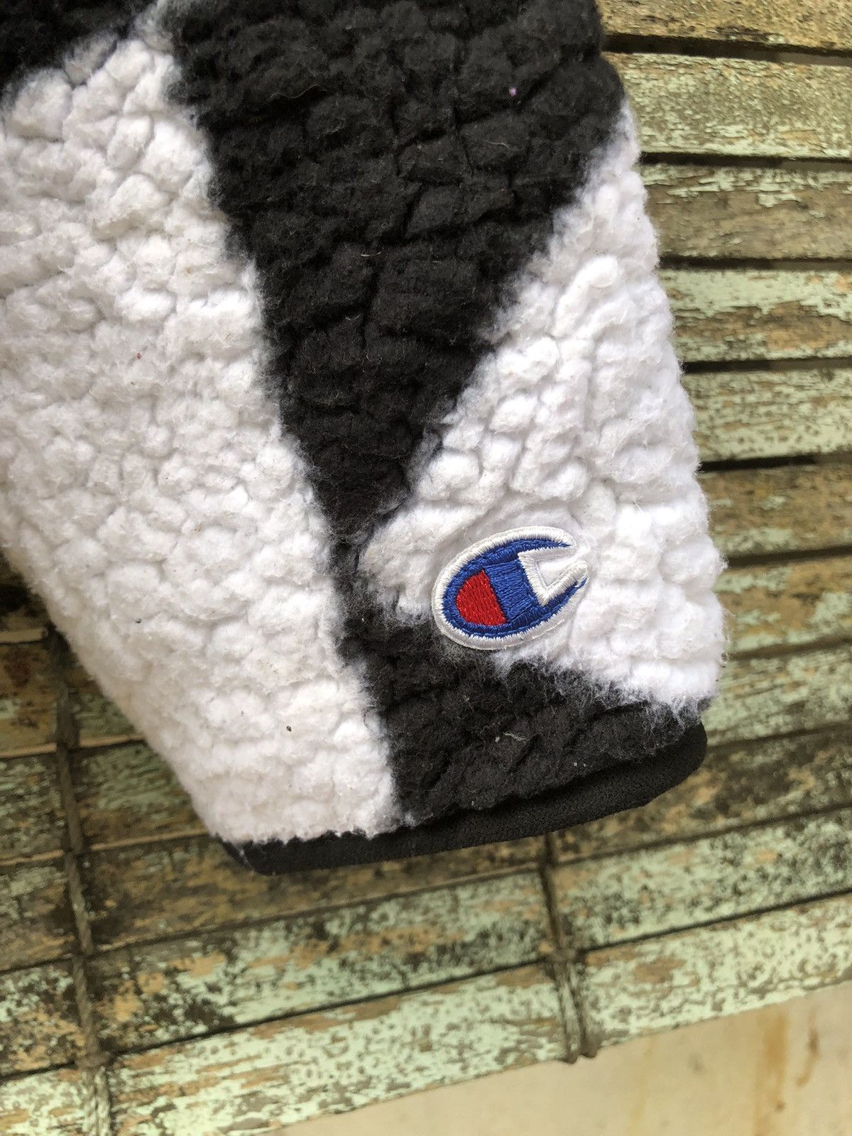 Japanese Brand × Vintage Vintage Champion Sherpa Quater Zip Fleece Sweatshirt Size US L / EU 52-54 / 3 - 13 Thumbnail