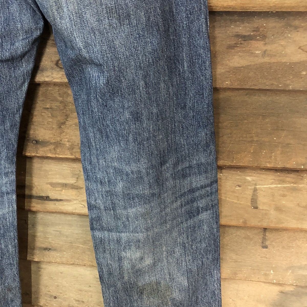 Japanese Brand Uniqlo selvedge Jeans Blue Denim Pants #7312 Size US 30 / EU 46 - 19 Thumbnail