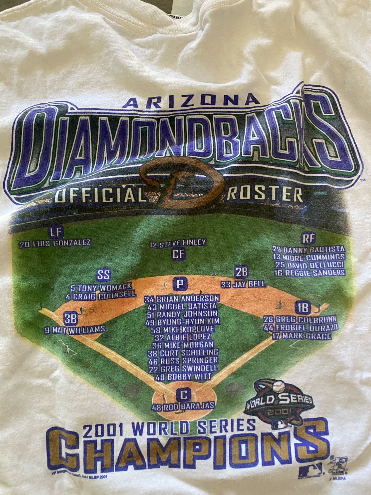 MLB Vintage Arizona Diamondbacks 2001 World Series Tee Size US L / EU 52-54 / 3 - 5 Thumbnail