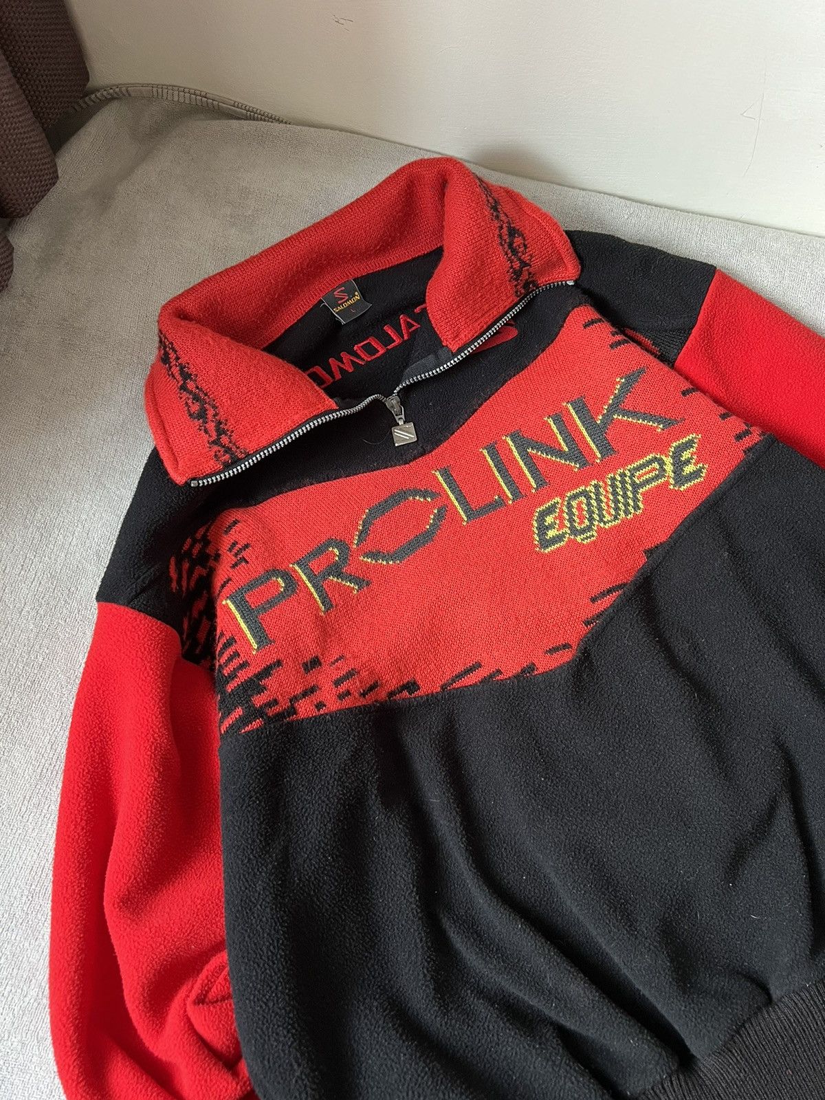 Vintage Vintage Salomon archive 1/4 zip sweatshirt fleece 90s Size US L / EU 52-54 / 3 - 3 Thumbnail