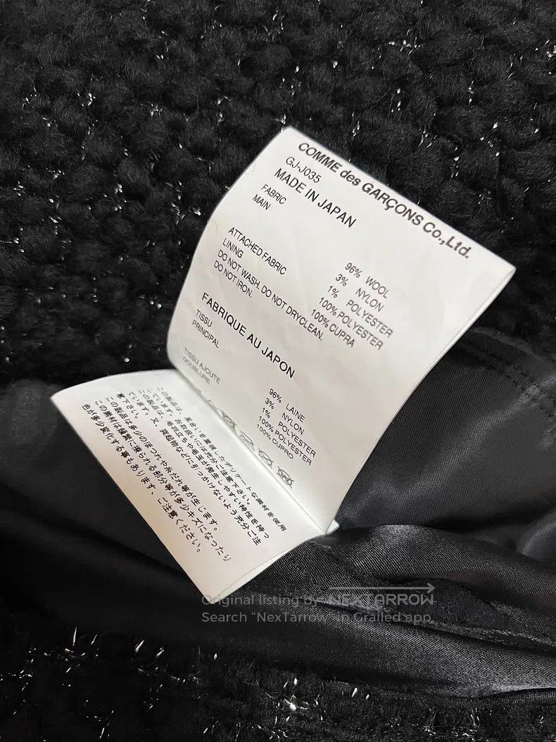 Comme des Garcons Comme Des Garcons Spliced women's jacket xs size Size XS / US 0-2 / IT 36-38 - 5 Thumbnail