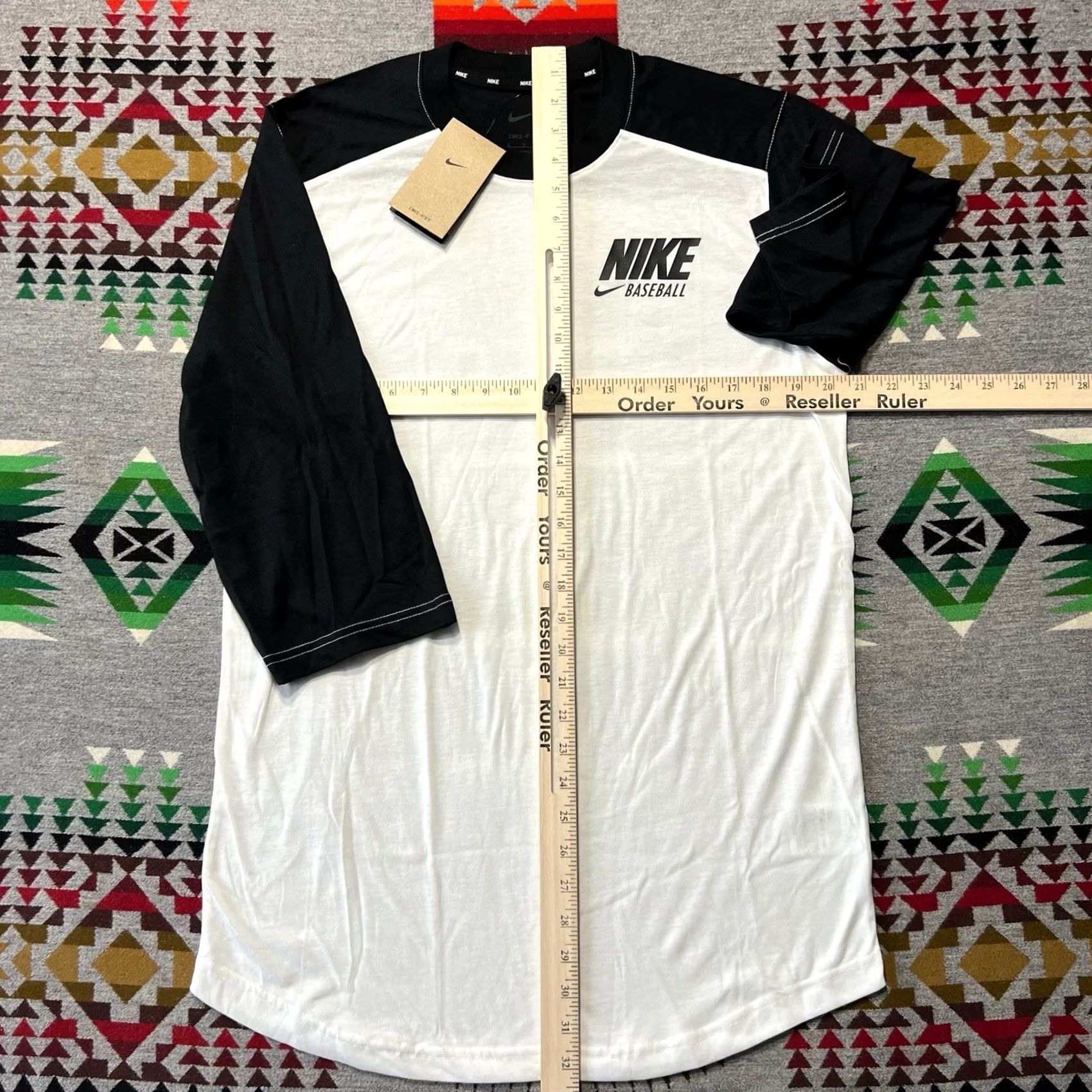 Nike Nike Shirt Mens S White Dri Fit Sleeve Baseball Gym Size US S / EU 44-46 / 1 - 3 Thumbnail