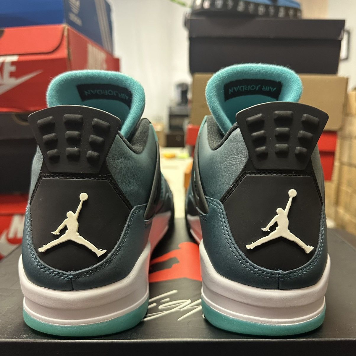 Jordan Brand × Nike Size 12 - Nike Air Jordan 4 Retro Teal 30th Anniversary Size US 12 / EU 45 - 4 Thumbnail