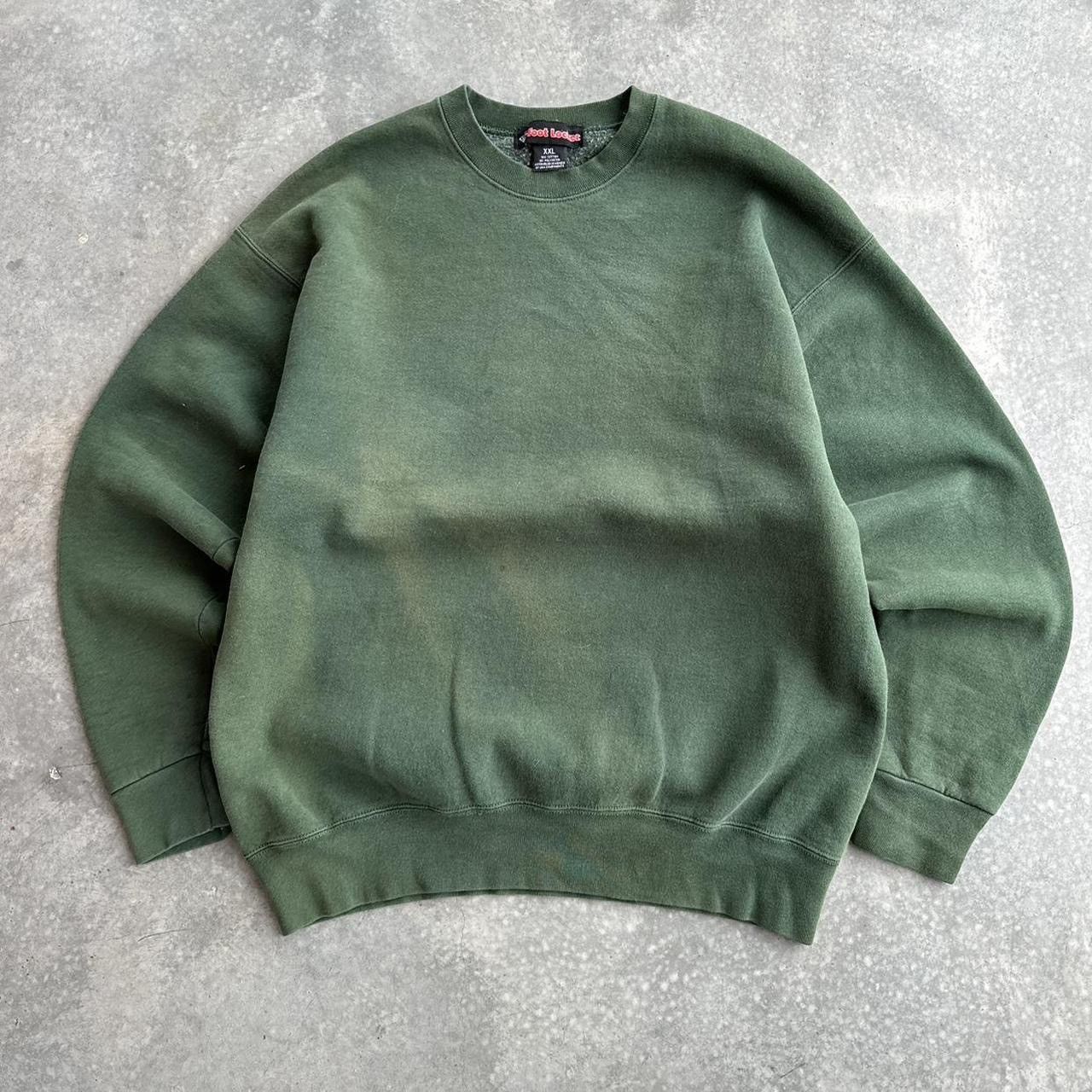 90s sun faded blank pullover crewneck sweatshirt