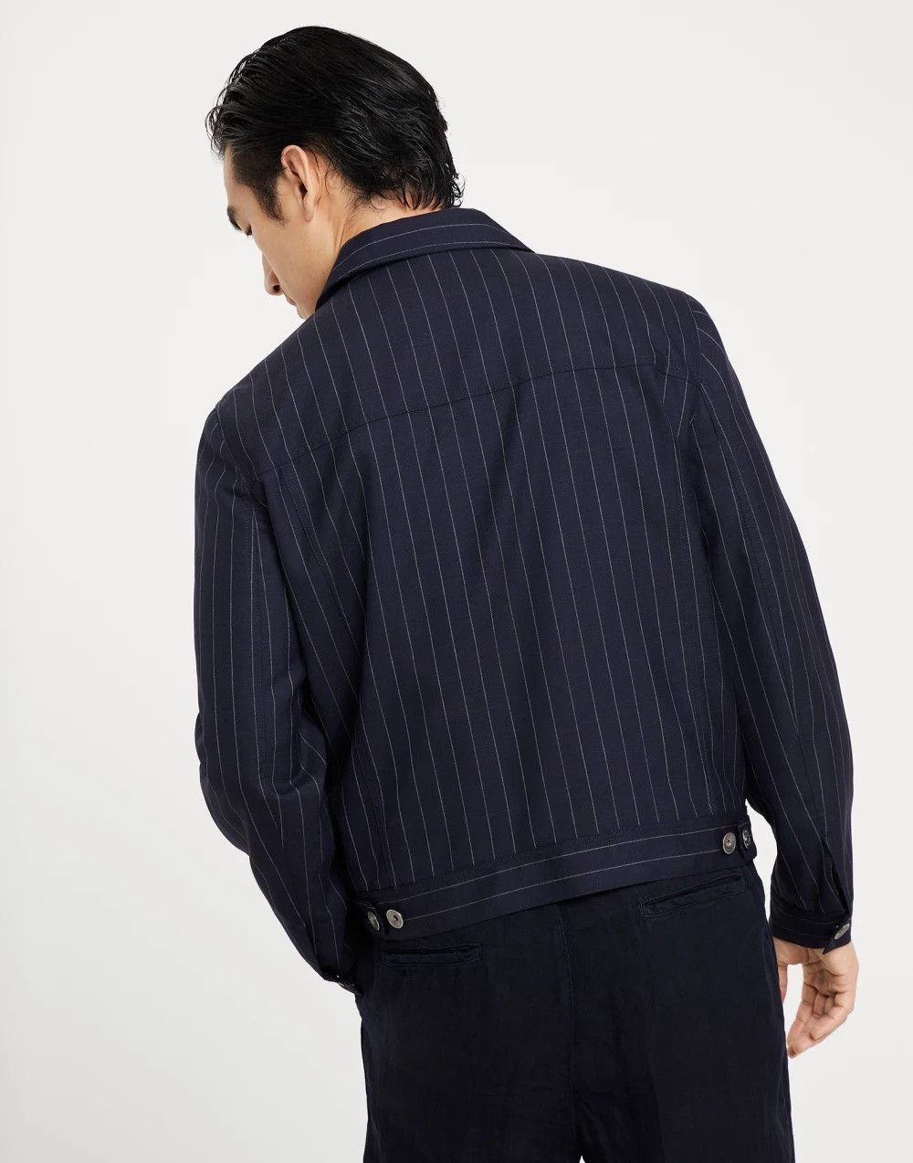 Brunello Cucinelli Denim Jacket in Open Blue Size US L / EU 52-54 / 3 - 2 Thumbnail