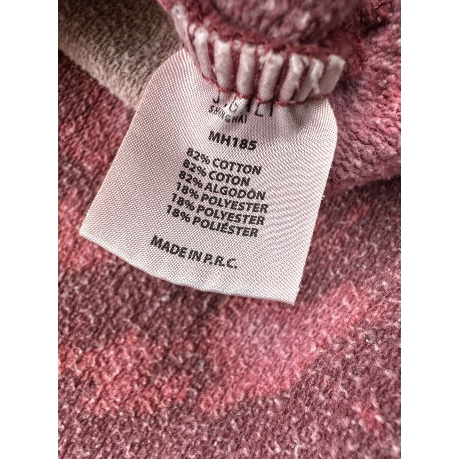 Brandy Melville Brandy Melville Sweatshirt Womens One Size Red 1/4 Zip Pullover Distressed Activewear Size ONE SIZE - 5 Thumbnail