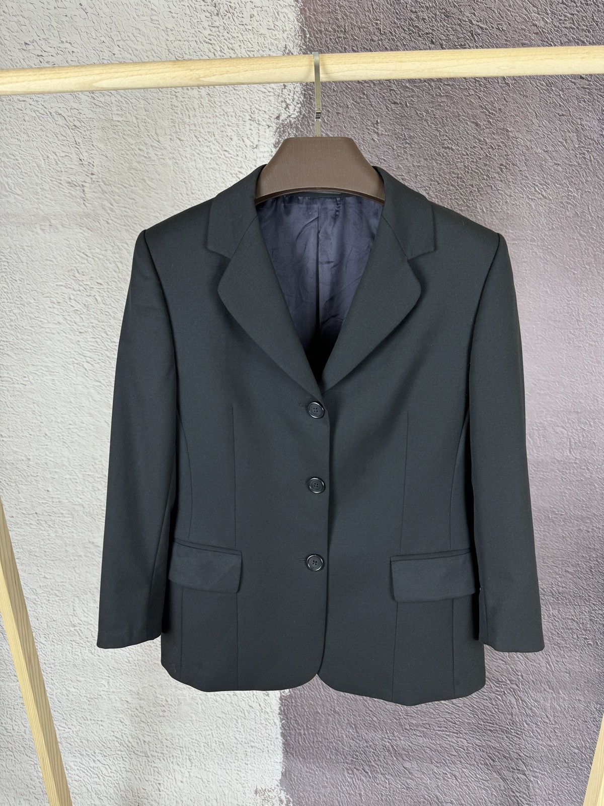 Burberry Burberry’s Prorsum vintage 100s wool black classic blazer Size M / US 6-8 / IT 42-44 - 1 Thumbnail