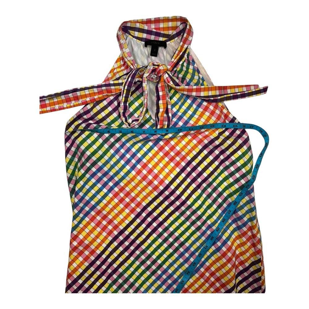 J.Crew J. Crew l Rainbow Gingham Plaid Dress Size 2 Size XS / US 0-2 / IT 36-38 - 5 Thumbnail