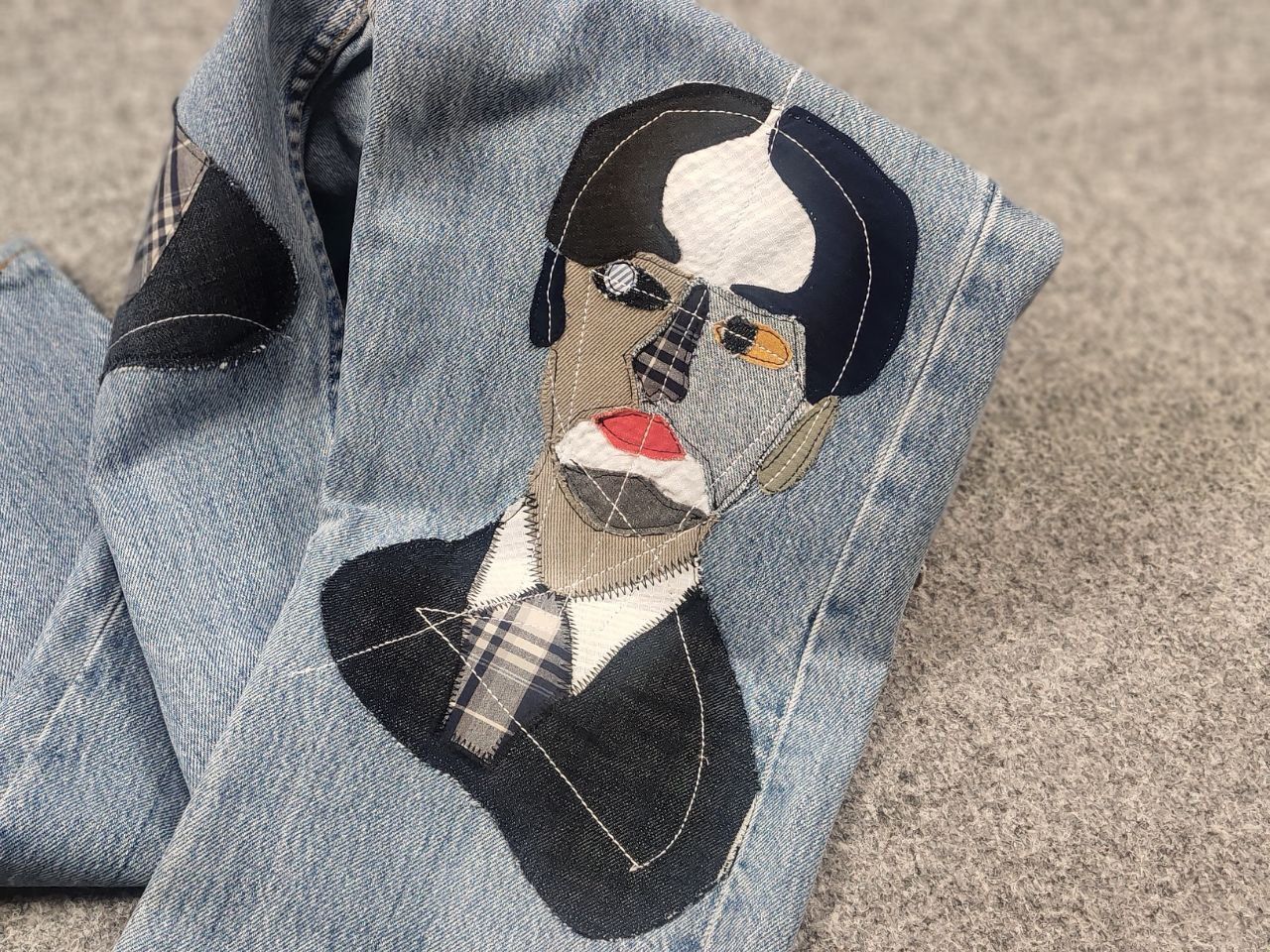 Levi's Vintage 90's Levi’s 501 Sashiko Kapital Jeans junya Style Size 29" - 16 Thumbnail