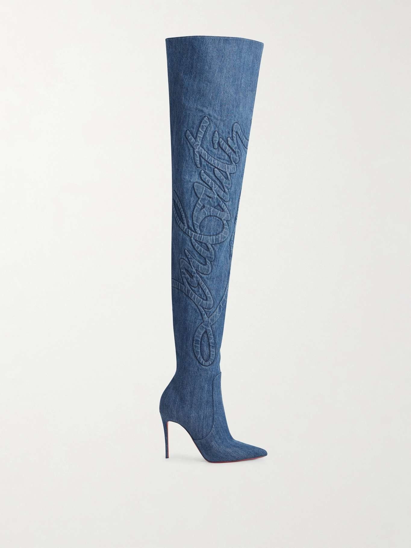 Christian Louboutin kate botta alta 100mm denim Size US 6 / IT 36 - 1 Thumbnail