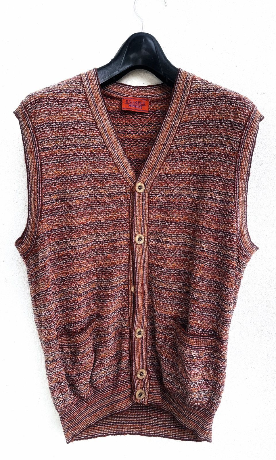 Missoni Vintage MISSONI Example Sleeveless Buttons ups knitwear Size S / US 4 / IT 40 - 2 Thumbnail