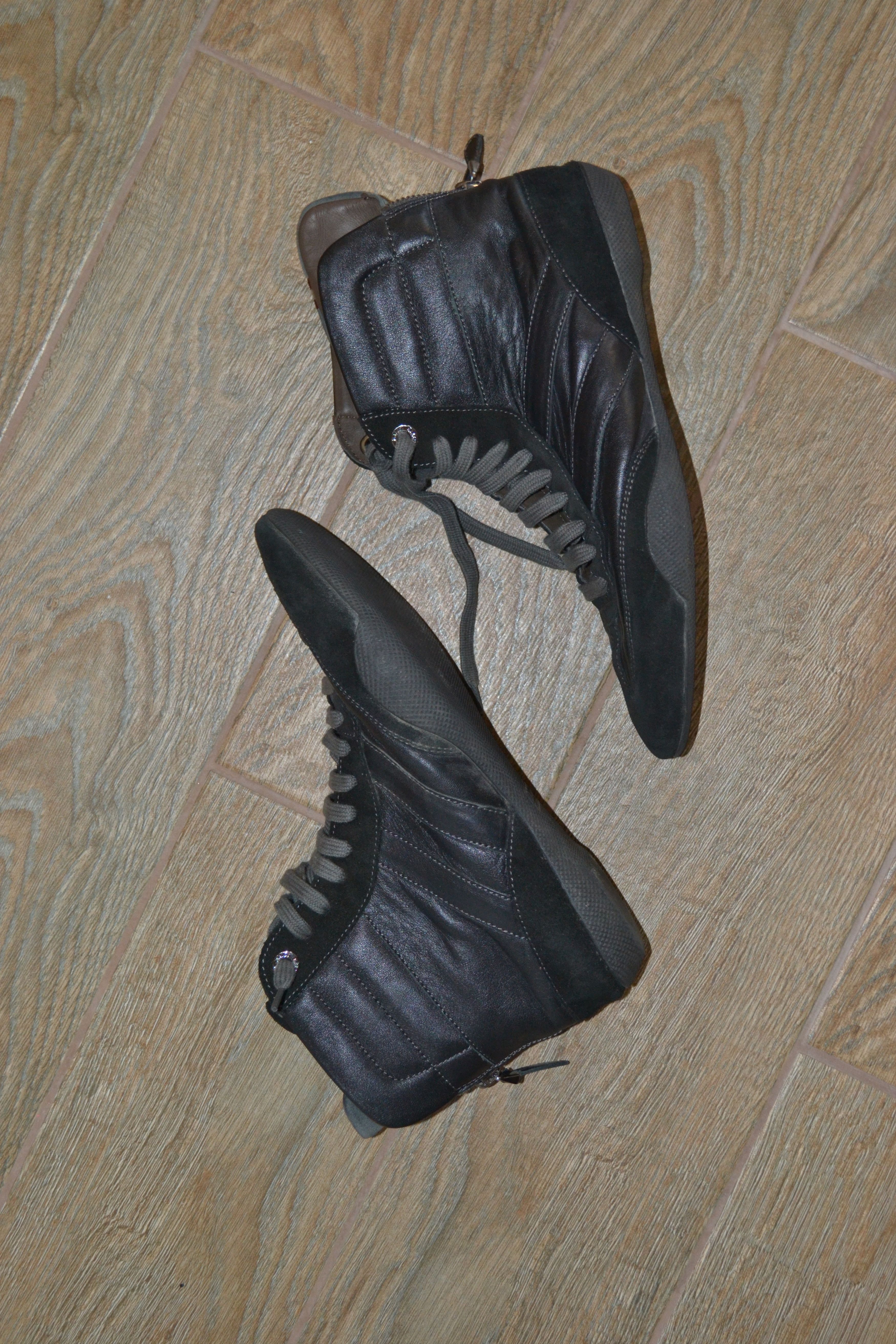 Bally Bally Black Leather Athletic Shoes Size US 8 / IT 38 - 7 Thumbnail