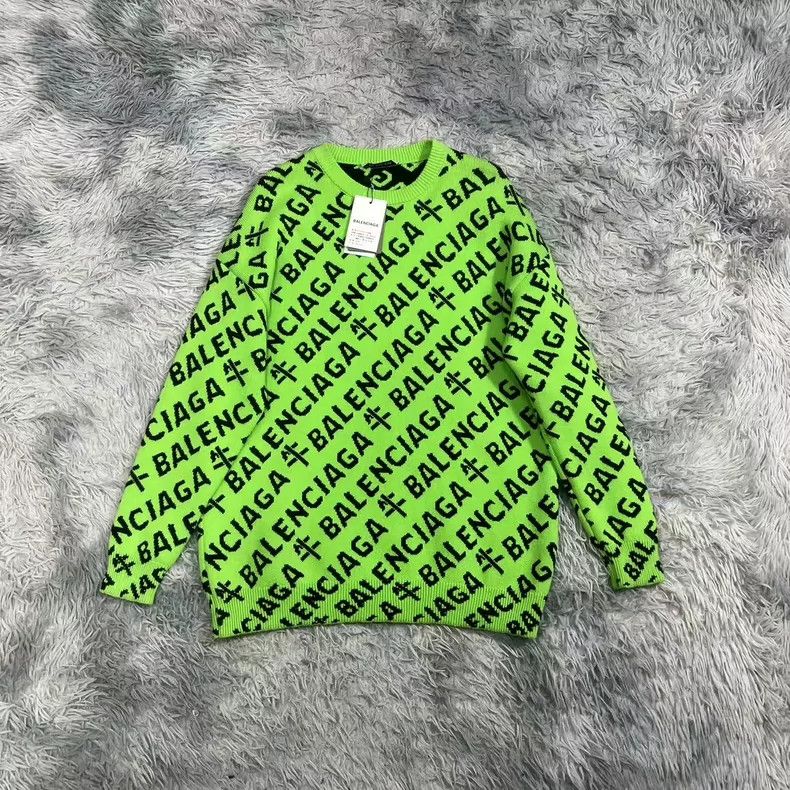 Balenciaga Balenciaga Logo jacquard crewneck pullover sweater Size US XS / EU 42 / 0 - 1 Thumbnail