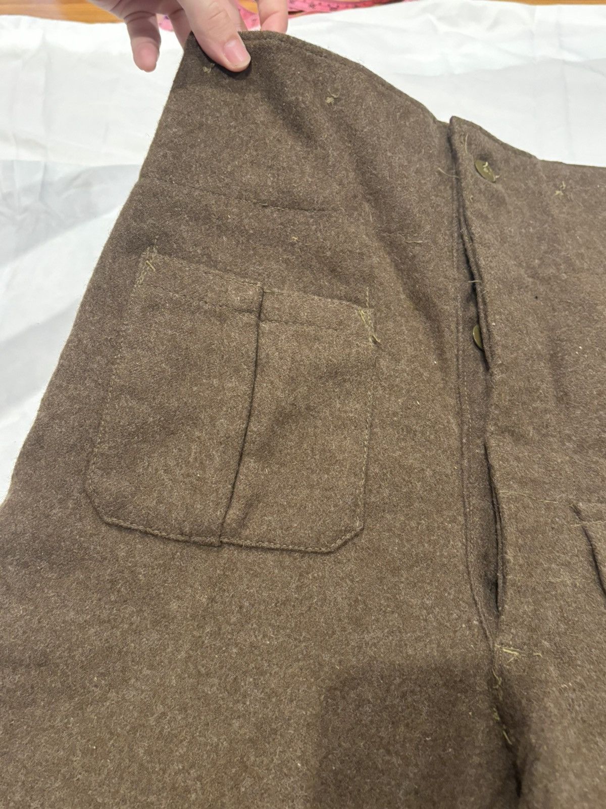 Other 1950s Military Wool Pants Size 30x29 High Waisted and Baggy! Size US 30 / EU 46 - 8 Thumbnail