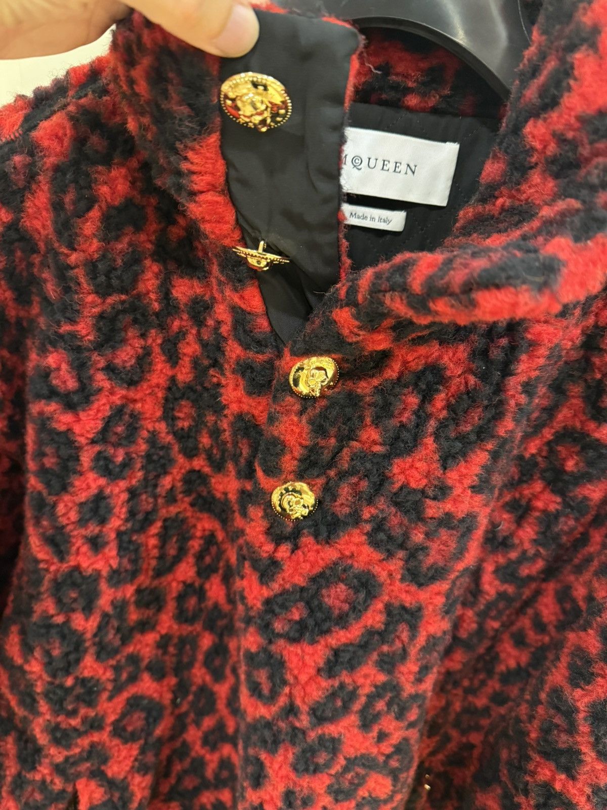 Alexander McQueen Leopard print fleece sweatshirt size M Size US M / EU 48-50 / 2 - 15 Thumbnail