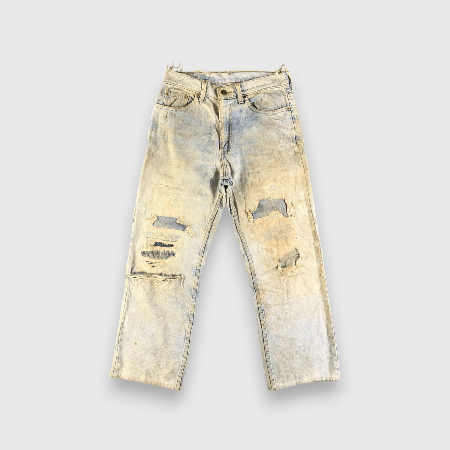 Levi's 90s Vintage Light Wash Levis 520 Jeans-J3780 Size US 30 / EU 46 - 1 Thumbnail