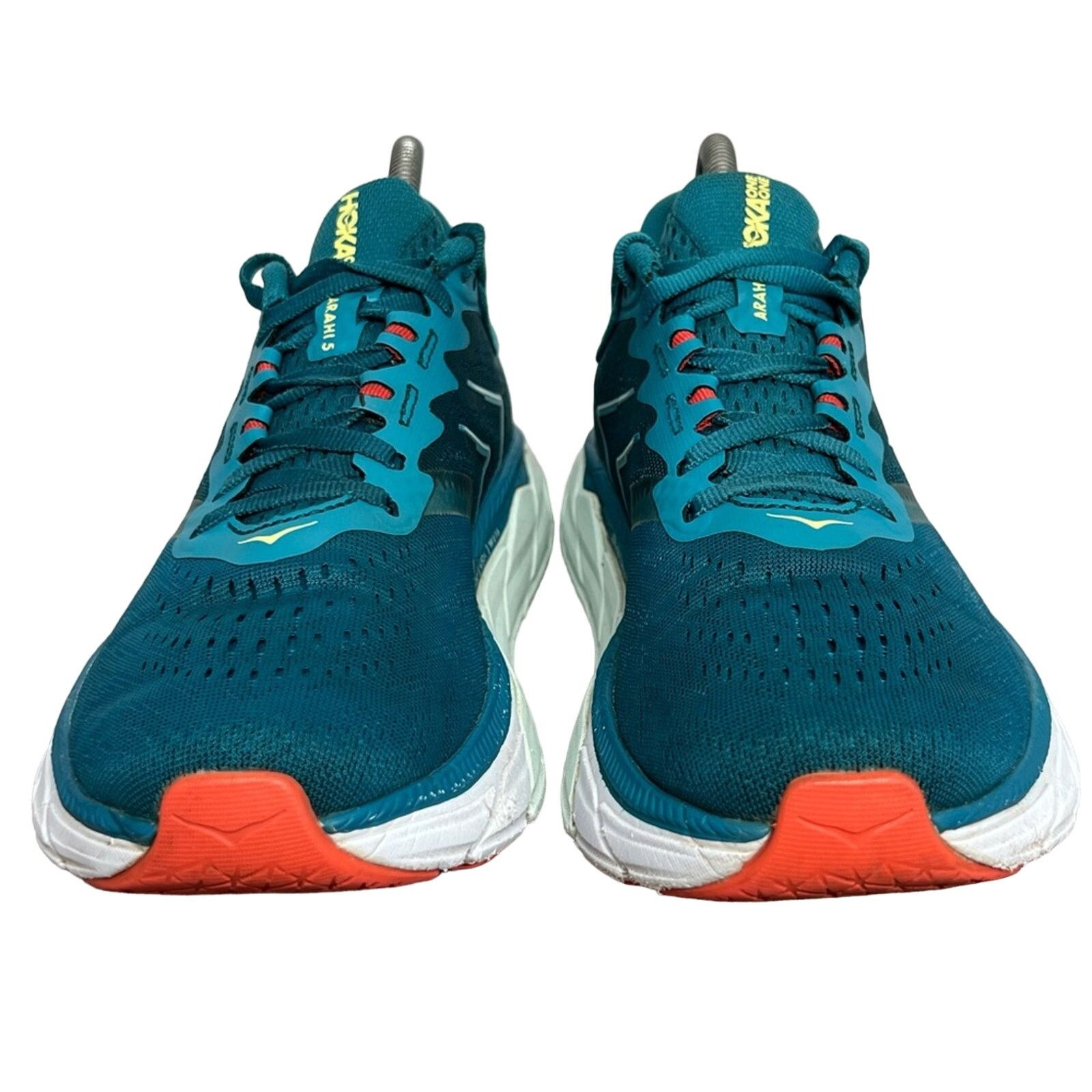 Hoka HOKA ONE ONE ARAHI 5 Womens Shoes Mosaic Blue Luminary Green Size US 7.5 / IT 37.5 - 2 Thumbnail