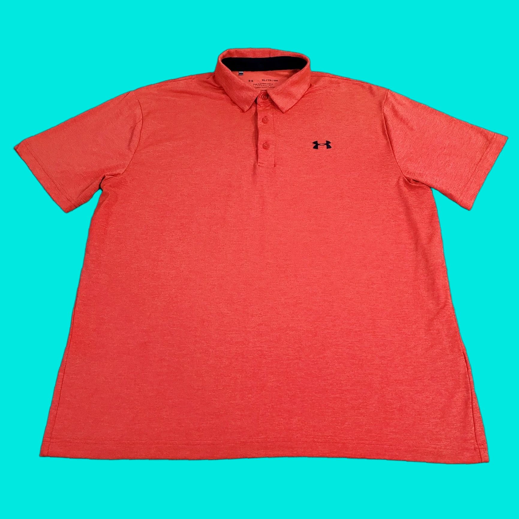 Under Armour Under Armour Polo Shirt Mens Extra Large Orange Playoff Performance Stretch Size US XL / EU 56 / 4 - 1 Thumbnail