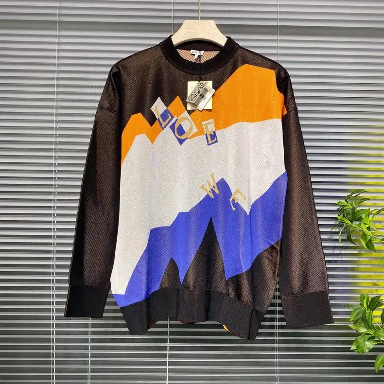 Loewe LOEWE Viscosa Jacquard logo sweater sweater Size S / US 4 / IT 40 - 1 Thumbnail