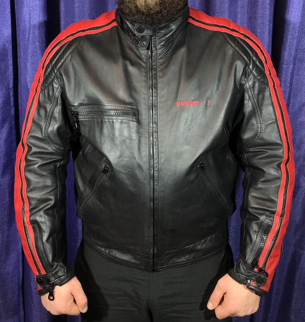 Ducati × Ferrari × Honda Ducati Dainese Motorcycle Moto leather jacket Racing Size US L / EU 52-54 / 3 - 3 Thumbnail