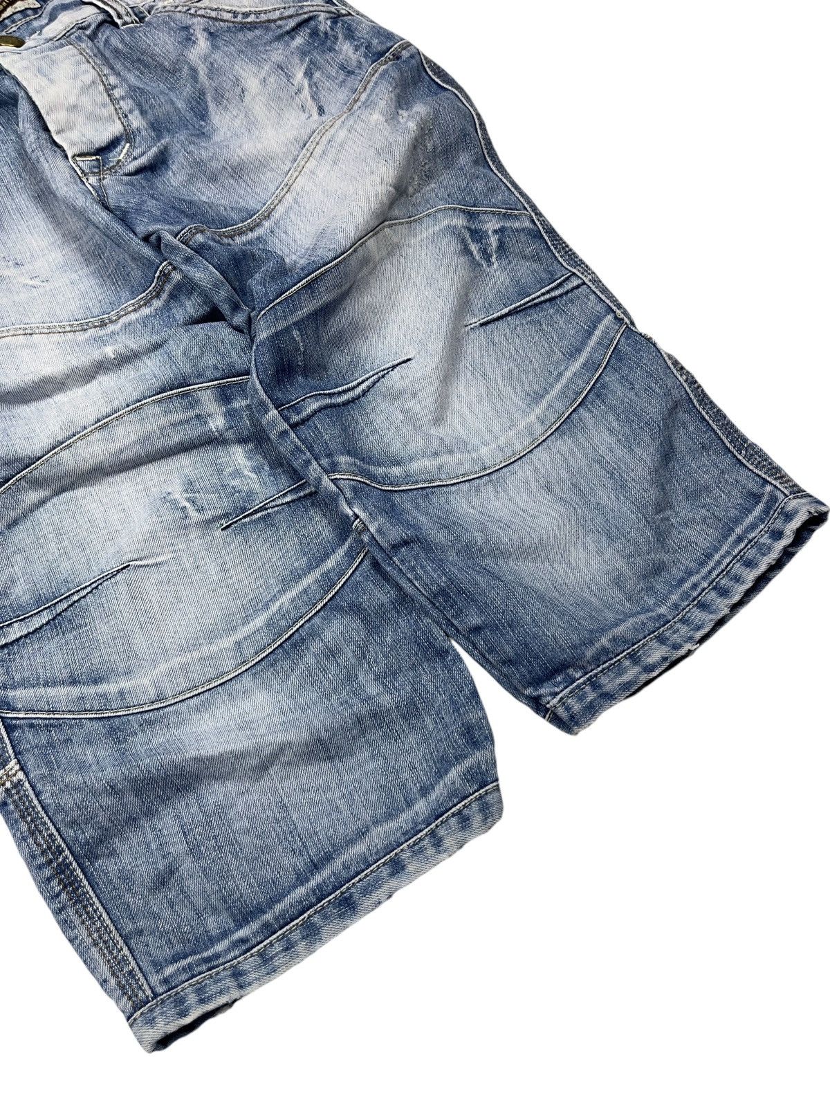 John Galliano × Vintage Vintage John Galliano Denim Shorts Distressed Style y2k Size US 29 - 4 Thumbnail