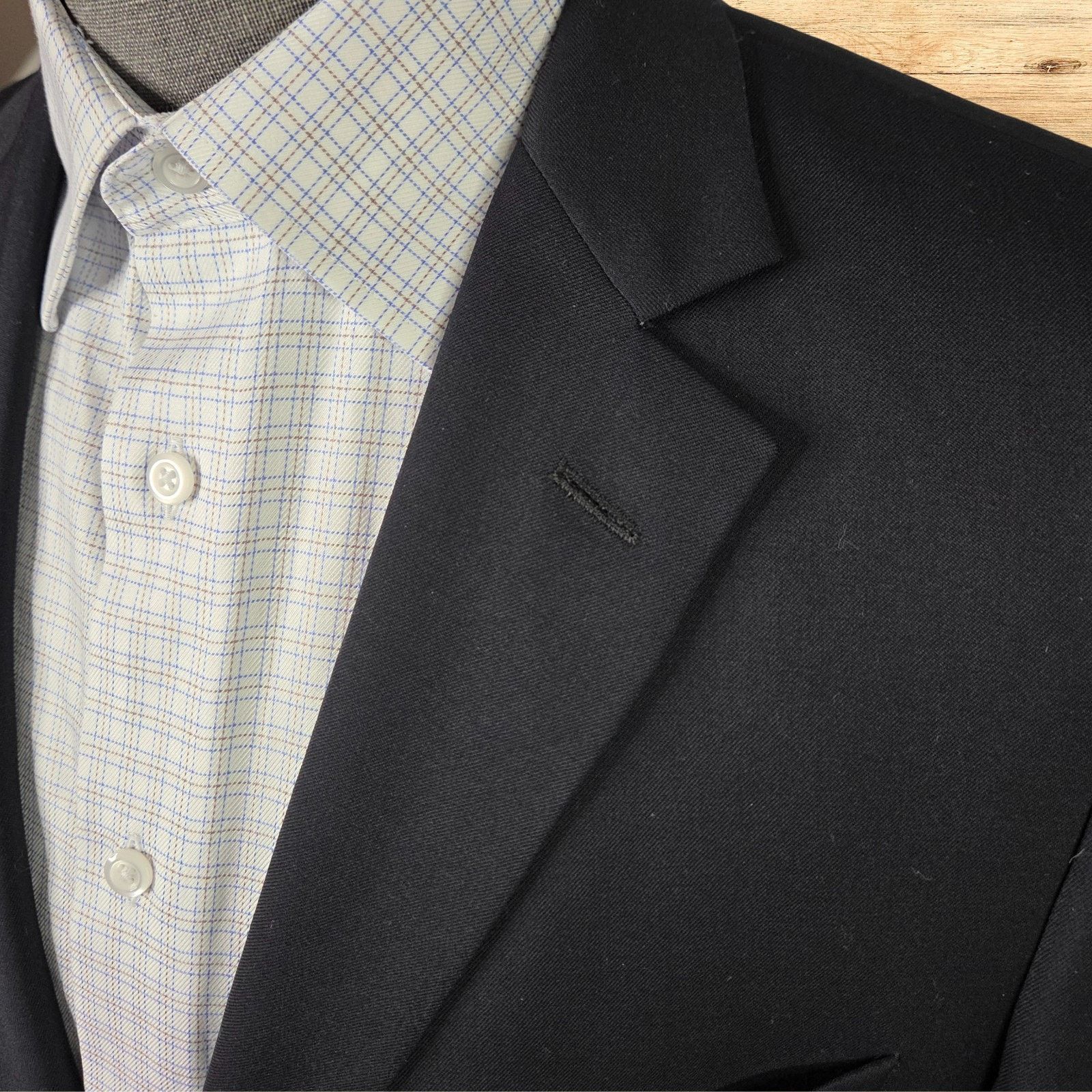 Brooks Brothers Brooks Brothers 1818 Fitzgerald Suit Jacket Mens 40L Black Size 40L - 3 Thumbnail