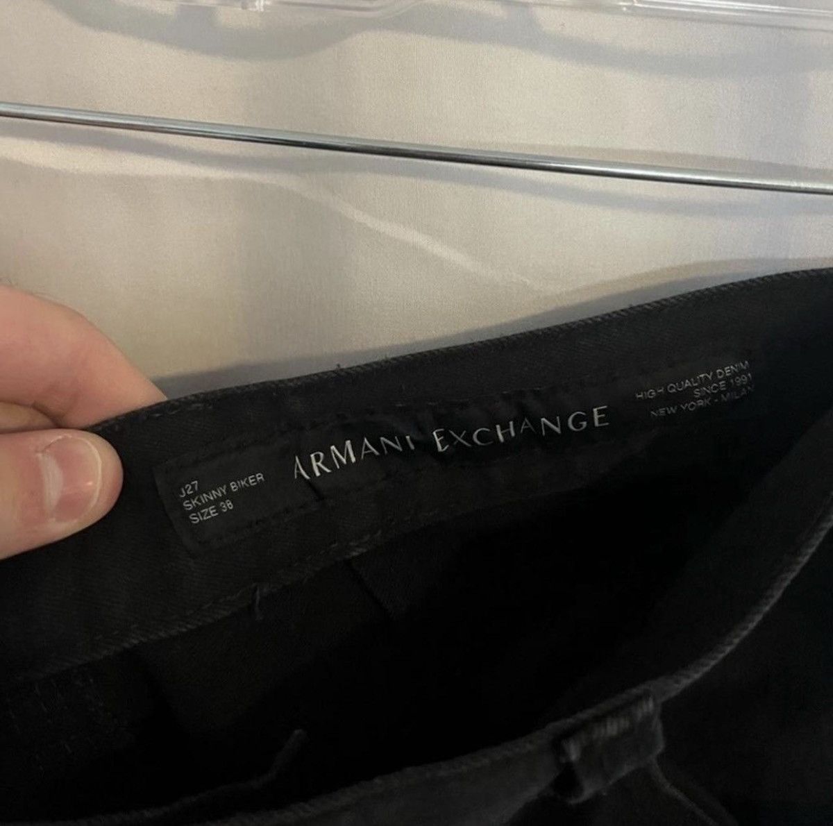 Armani Exchange Armani Exchange Distressed Biker Jeans Size US 38 / EU 54 - 5 Thumbnail
