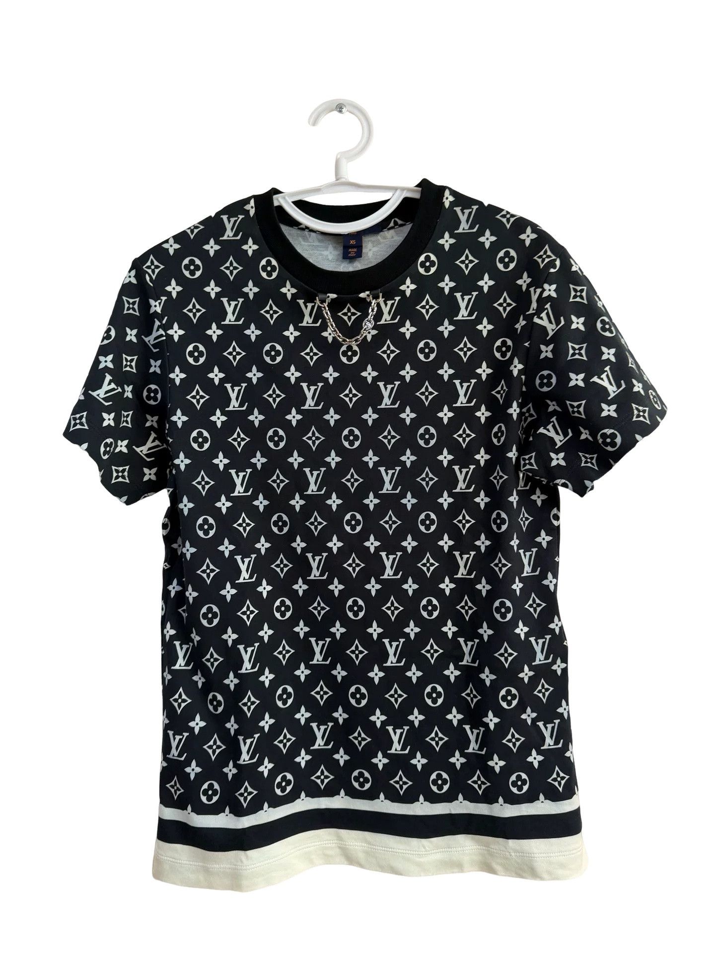 Louis Vuitton Louis Vuitton Monogram Chain Detail T-Shirt XS Size US XS / EU 42 / 0 - 1 Thumbnail