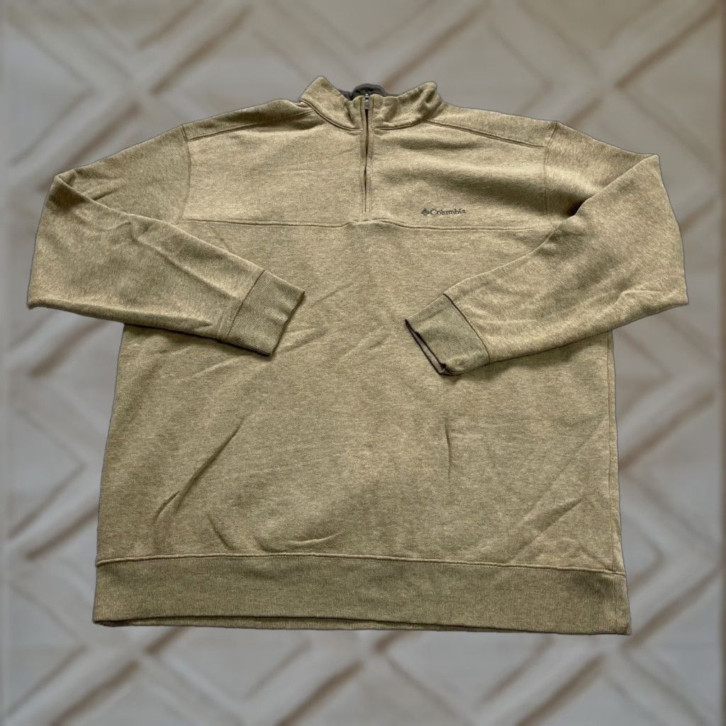 Vintage Columbia Hart Mountain Fleece Jacket Men XXL Brown 1/4 Zip High Neck Logo Hiking Size US XXL / EU 58 / 5 - 1 Thumbnail