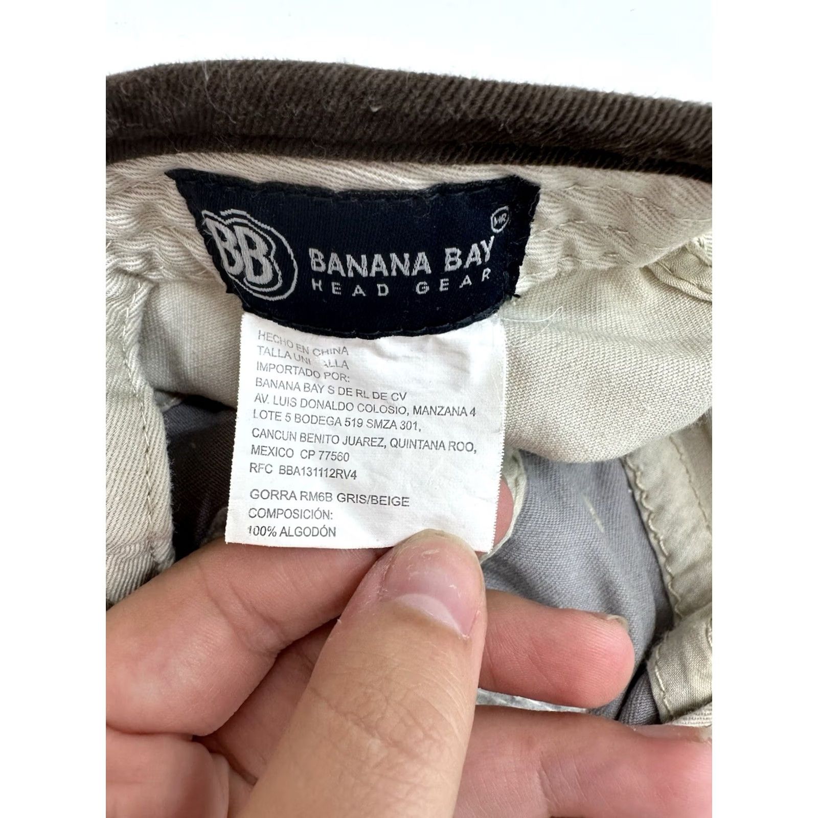 Vintage Banana Bay Head Gear Snapback Hat Riviera Maya Mexico Gray Patch Adjustable Cap Men Summer Beach Outdoor Cap Size ONE SIZE - 4 Thumbnail