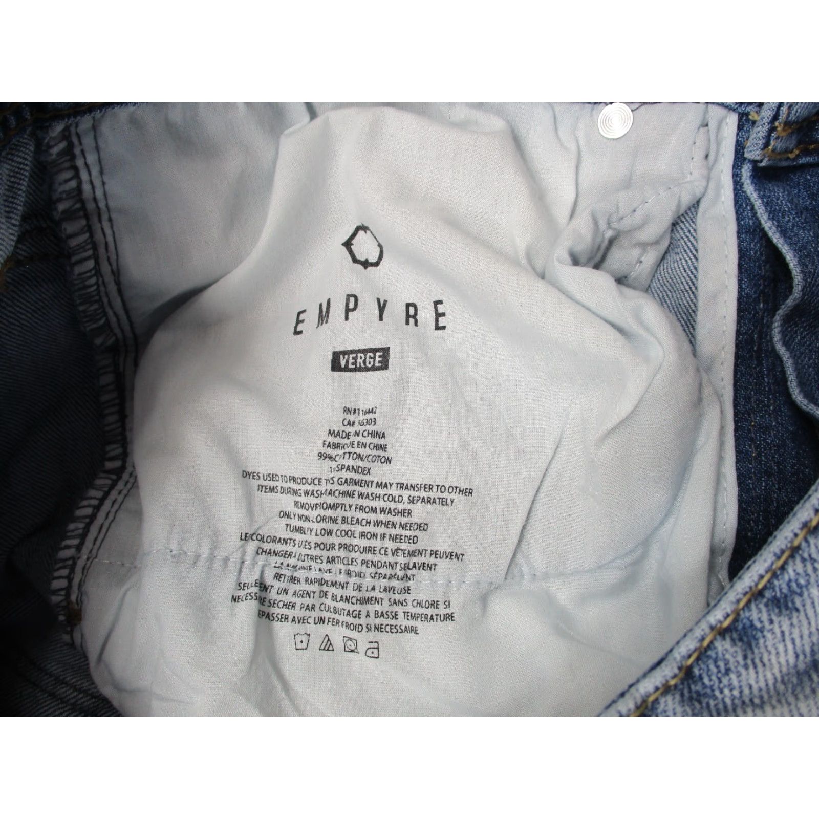 Empyre Empyre Verge Jeans Distressed Light Blue Denim Mens 32x29 Streetwear Size US 32 / EU 48 - 5 Thumbnail