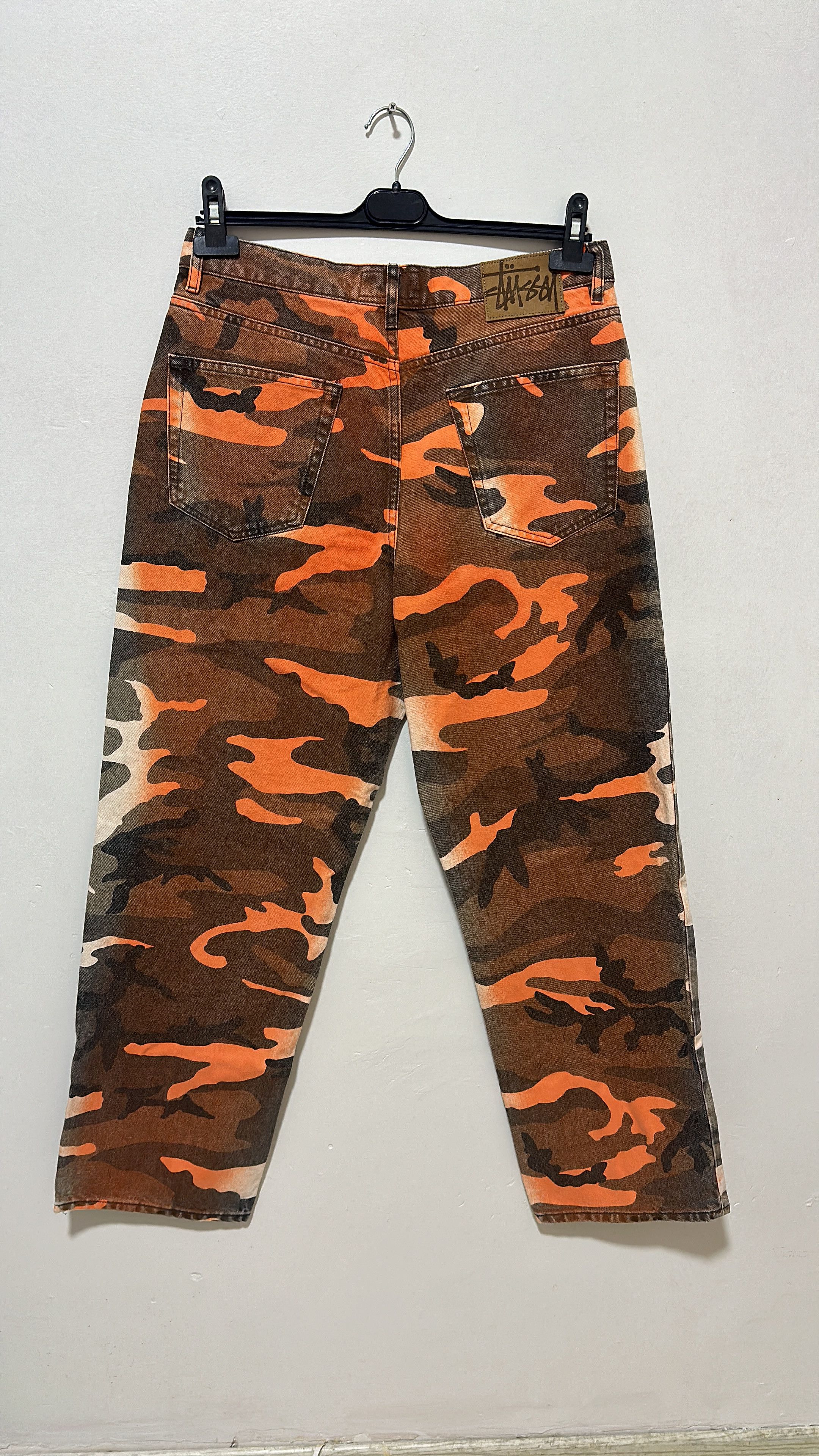Stussy Stüssy Big Ol Jean Spray Dyed Orange Camo Size 30 Size US 30 / EU 46 - 2 Thumbnail