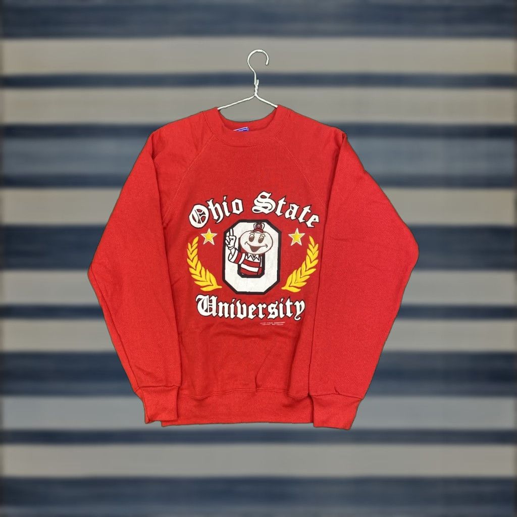 Tultex VINTAGE Ohio State Sweatshirt Mens Medium 1988 Buckeyes USA OSU University 80s Size US M / EU 48-50 / 2 - 1 Thumbnail