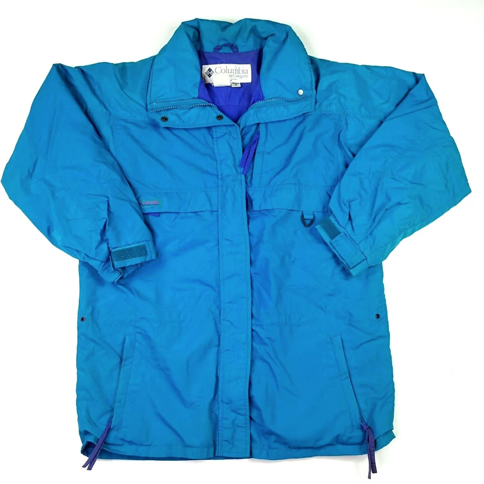Etro VINTAGE Columbia Gizzmo Women's Jacket M Blue Zip Up Retro Ski Coat Size M / US 6-8 / IT 42-44 - 2 Thumbnail