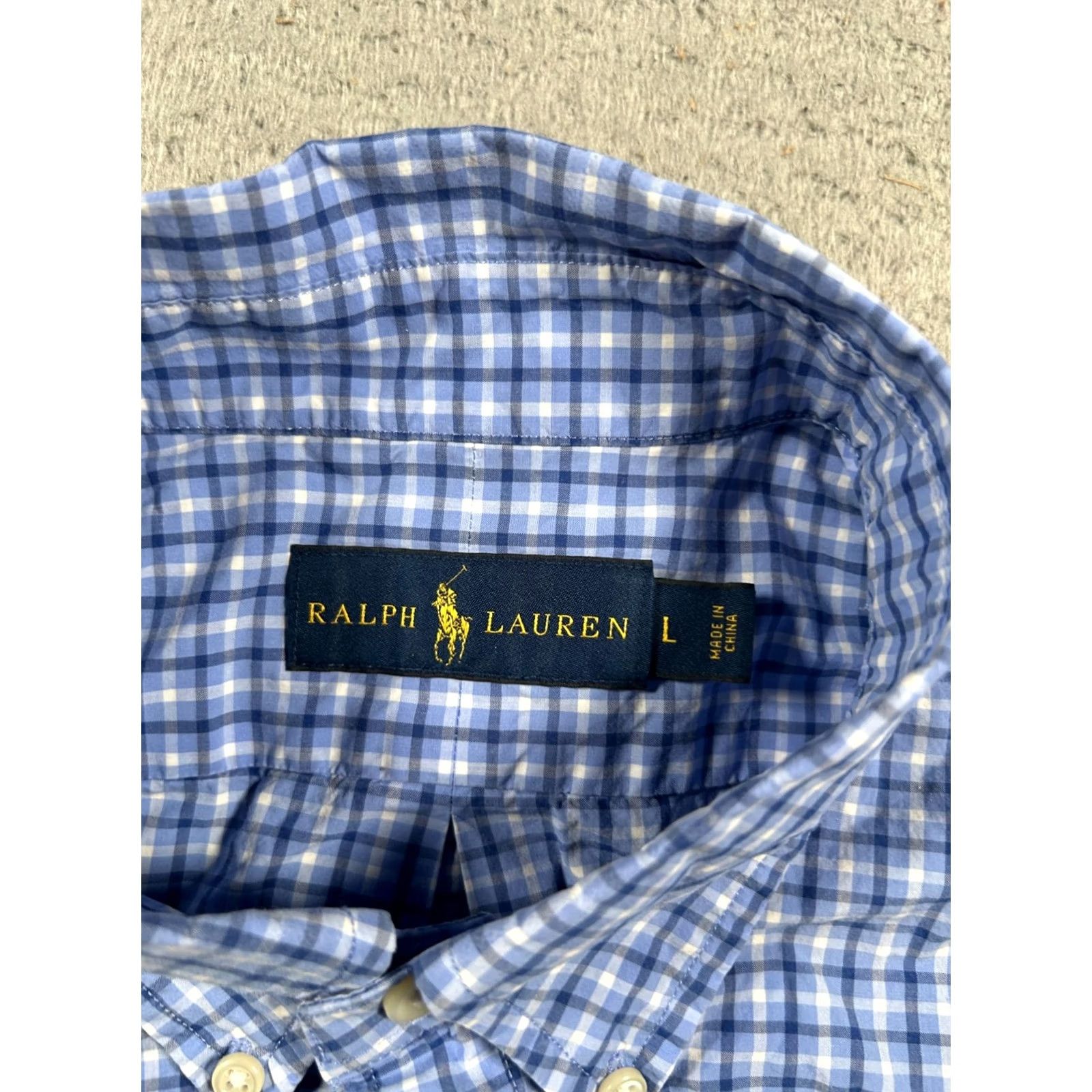 Ralph Lauren Ralph Lauren Shirt Mens Large Blue Check Pony Logo Split Pleated Button Down Size US L / EU 52-54 / 3 - 3 Thumbnail