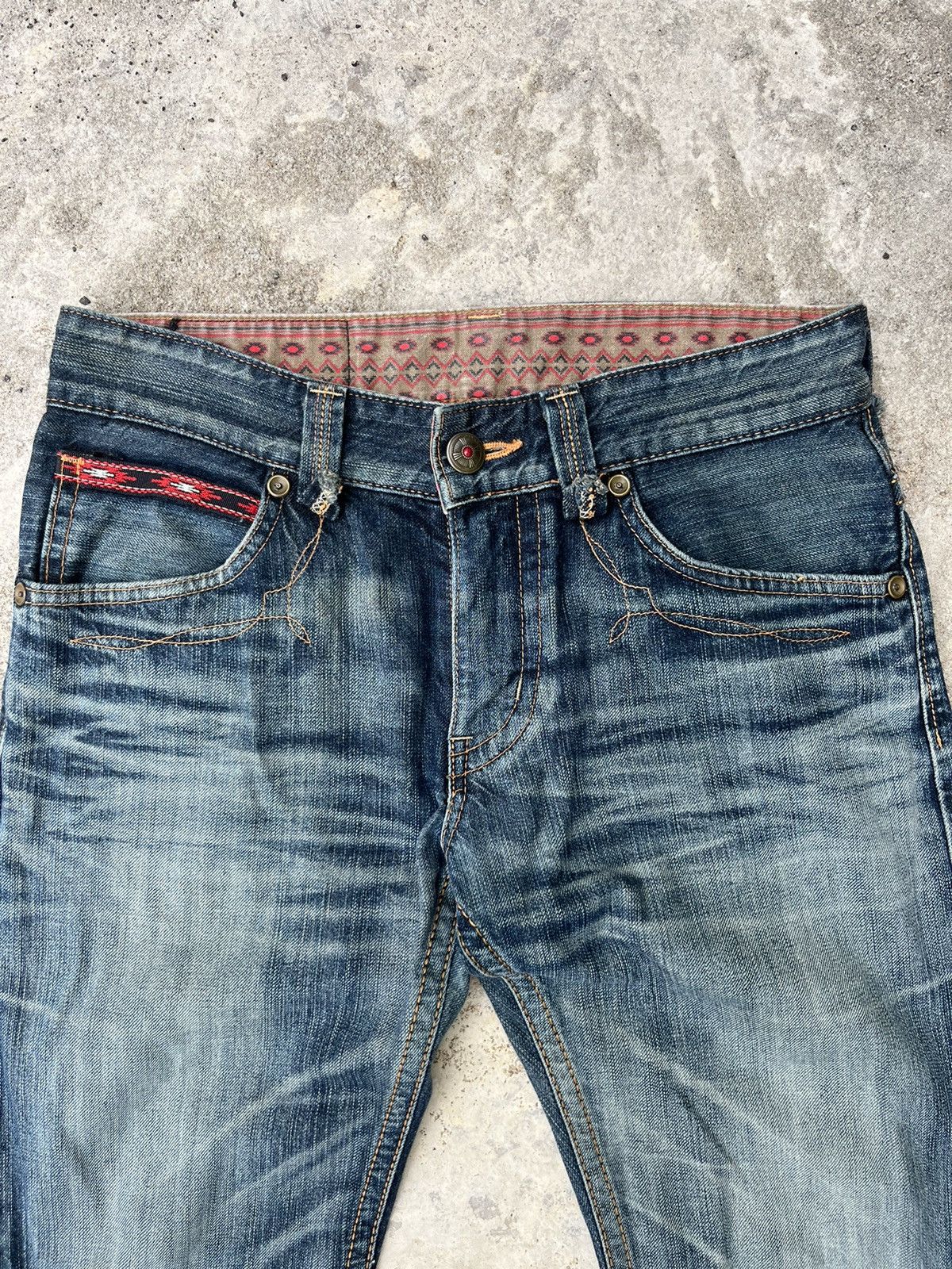 Edwin Rare Edwin XU Regular Distressed Denim Jeans Size US 30 / EU 46 - 4 Thumbnail