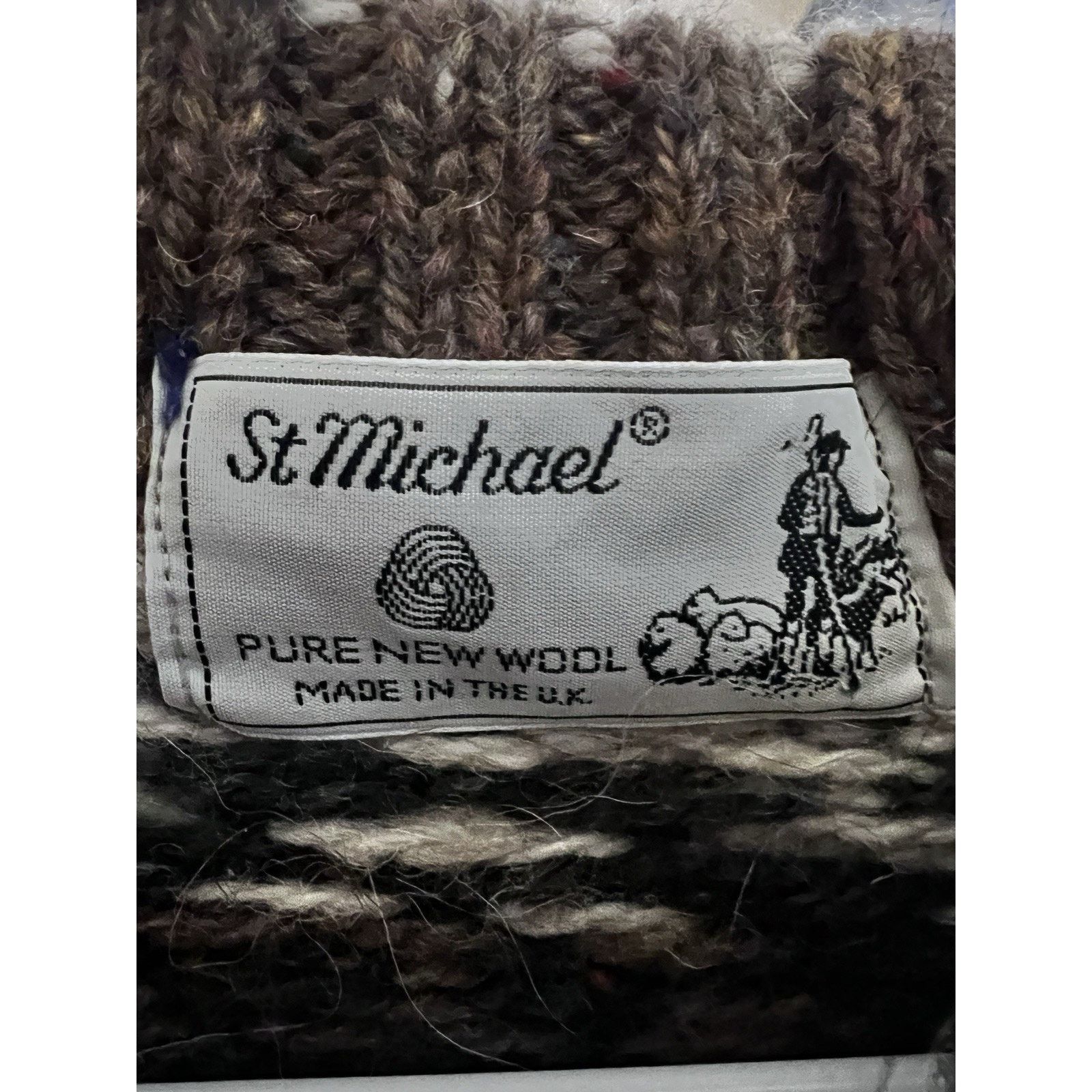 Vintage Vintage UK Pure Wool Fair Isle Fisherman Sweater Small Size US S / EU 44-46 / 1 - 5 Thumbnail