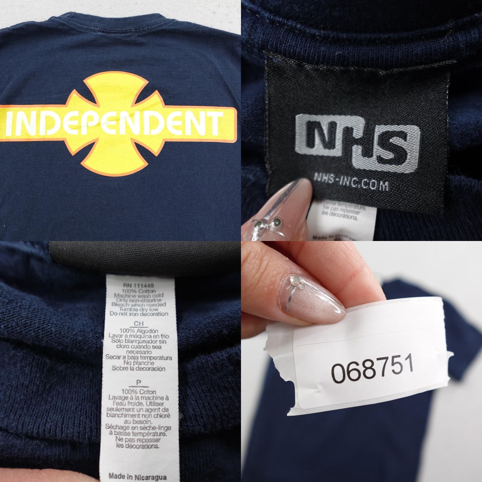 Vintage VINTAGE Independent Trucks Shirt Mens Small Blue Cross Logo Skateboard NHS Tag Shirt Size US S / EU 44-46 / 1 - 8 Thumbnail