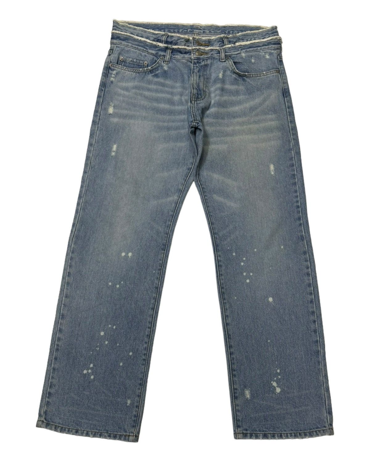 Hysteric Glamour 🔥DOUBLE WAIST JAPANESE BRAND GLAMOR BAGGY DENIM JEANS Size US 34 / EU 50 - 8 Thumbnail