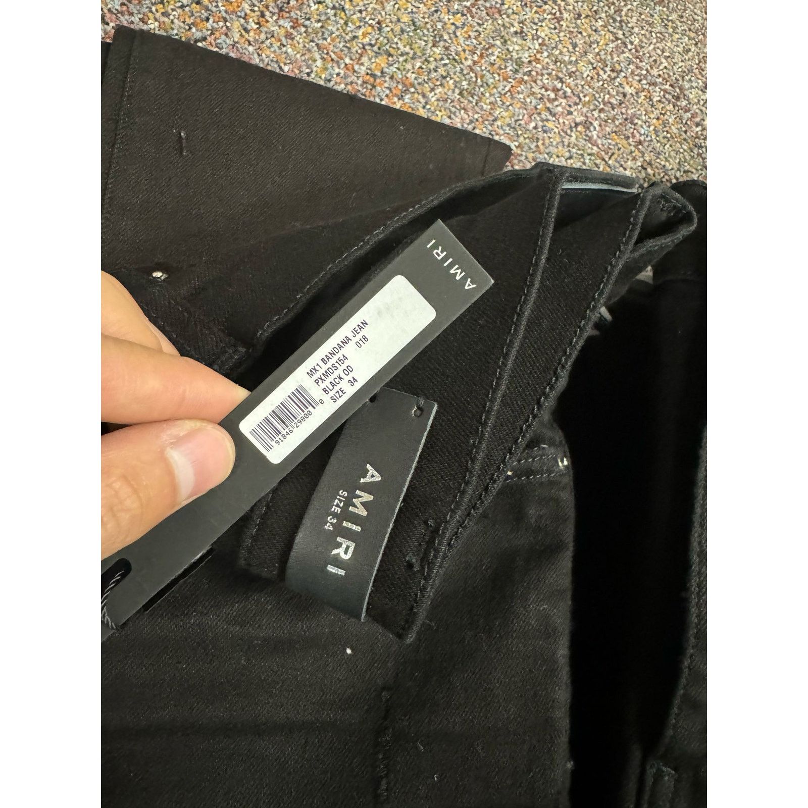 Amiri o1rshd1 MX1 Bandana Jeans in Black Size US 34 / EU 50 - 20 Thumbnail