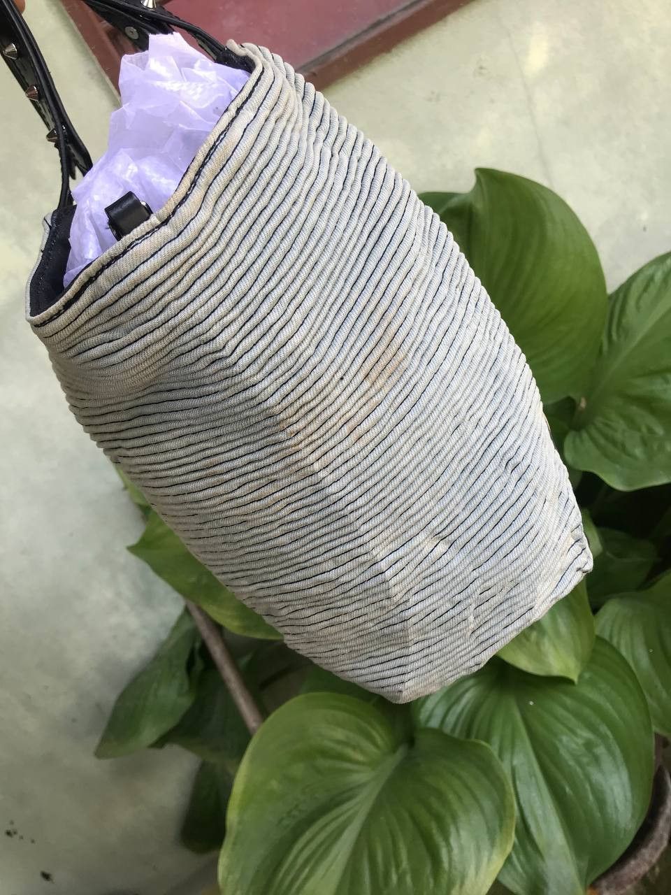 Diesel Diesel Tote Bag Denim Leather Chuck Zip Studs Size ONE SIZE - 9 Thumbnail