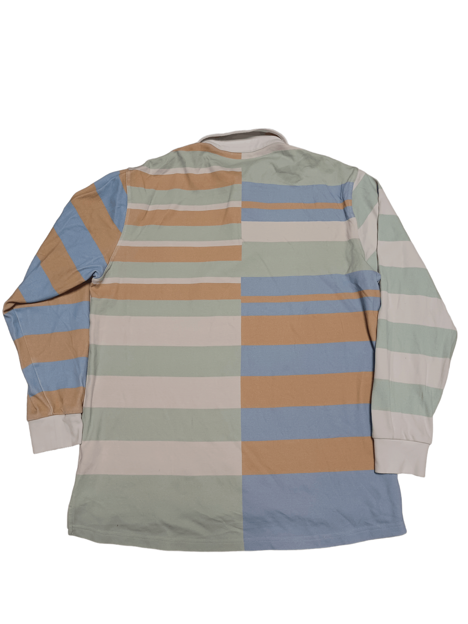 Helas HELAS BIGLOGO STRIPED FRANCE RUGBY SHIRT OLDMONEY Size US M / EU 48-50 / 2 - 2 Thumbnail