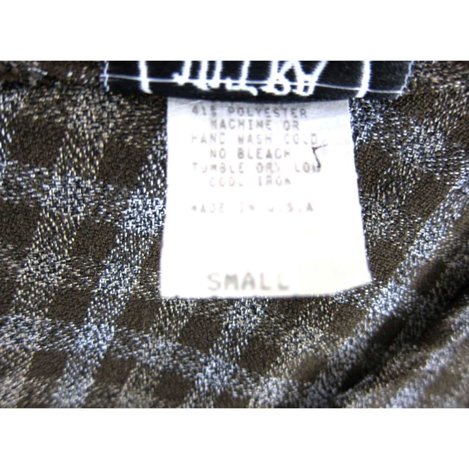 Pinko VINTAGE Ultra Pink Plaid Sleeveless Tank Dress Shirt Dress Women S Brown Grey 70s 80s 90s Size S / US 4 / IT 40 - 4 Thumbnail