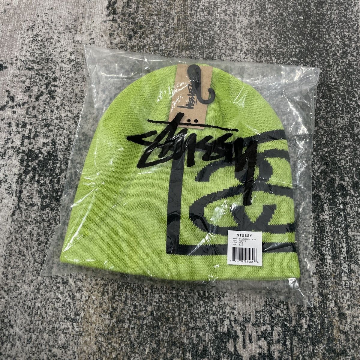Stussy SKULLCAP STUSSY BEANIE - LIME Size ONE SIZE - 7 Thumbnail