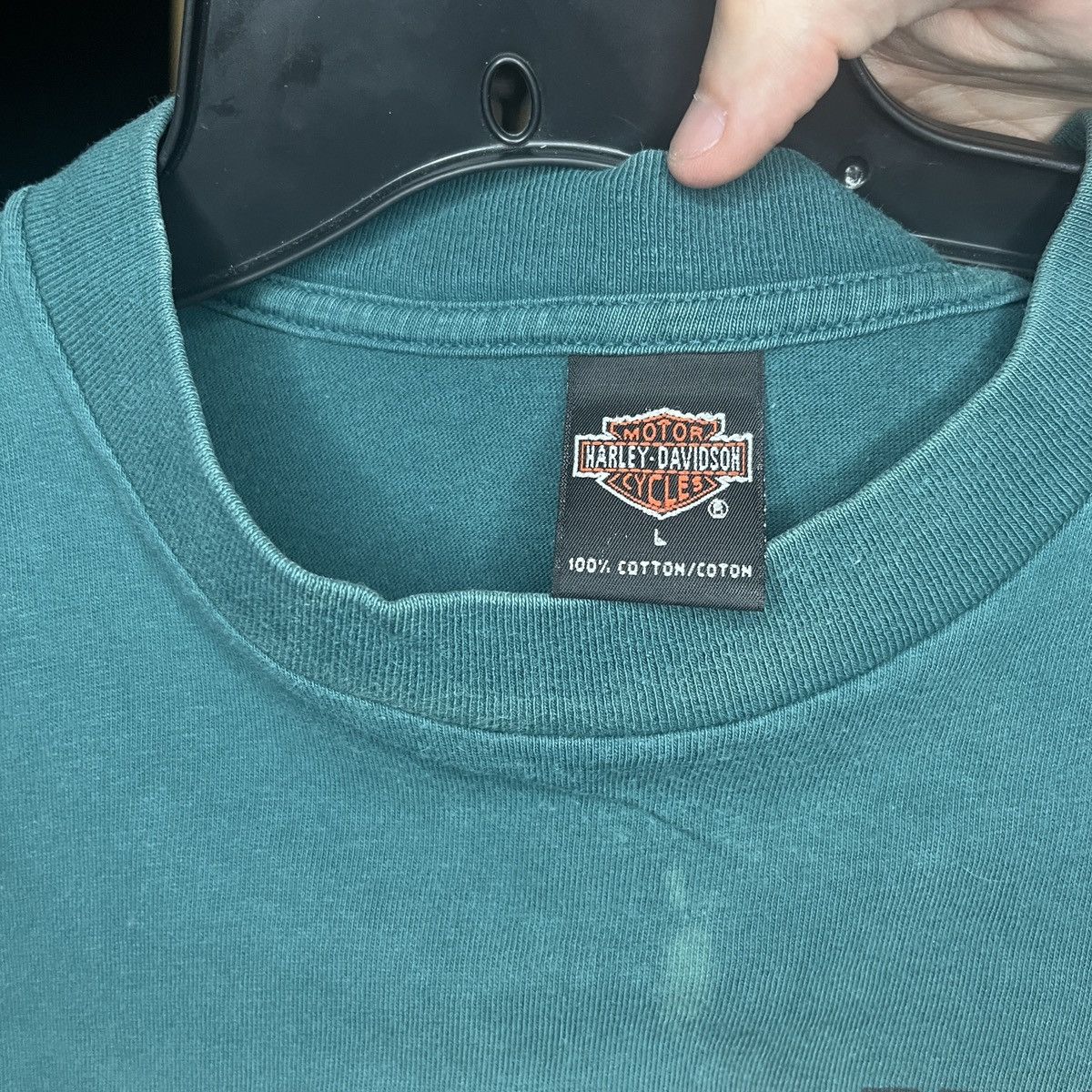 Harley Davidson Vintage Cleveland Ohio Rock N Roll T Shirt Large Teal Size US L / EU 52-54 / 3 - 4 Thumbnail
