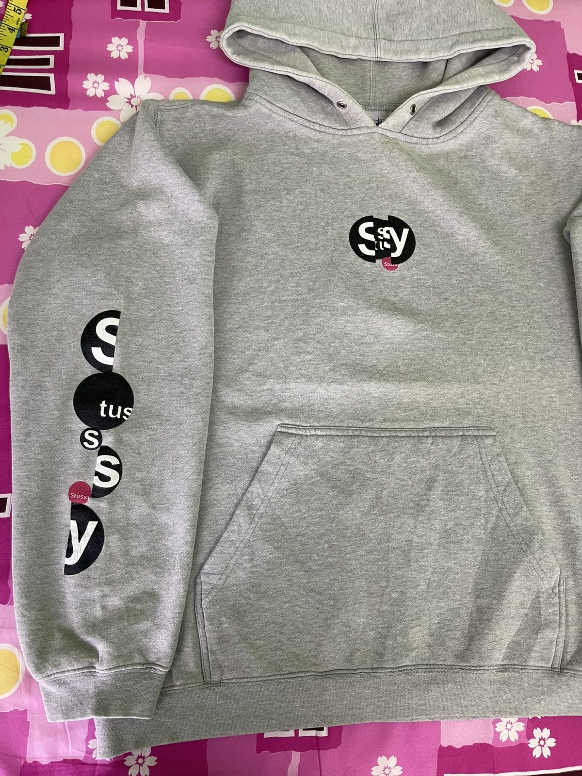 Stussy Vintage 90's Stussy GM Hoodie Grey Size US L / EU 52-54 / 3 - 11 Thumbnail