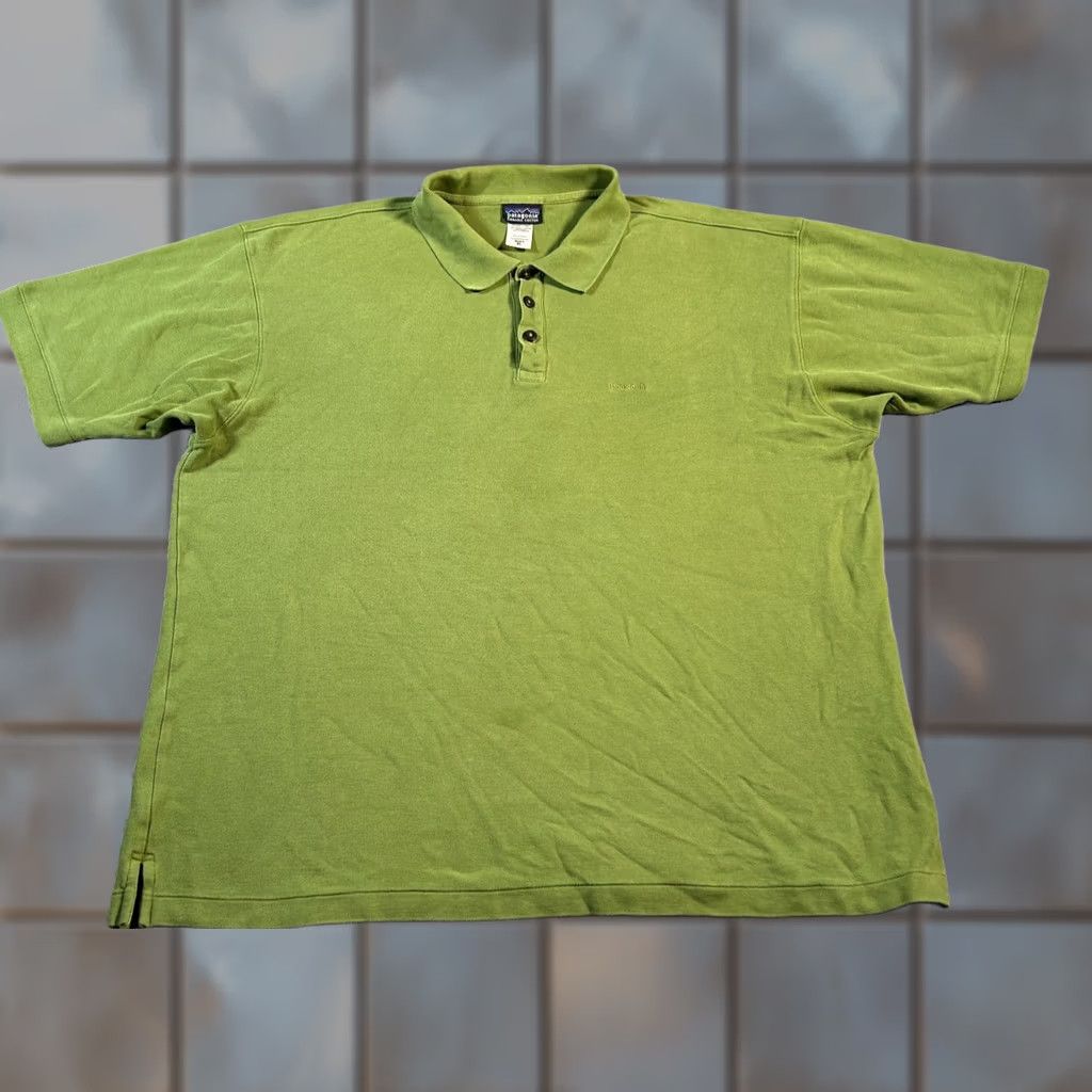Patagonia Patagonia Polo Shirt Mens XL Green Short Sleeve Organic Cotton Knit Logo Button Collared Casual Size US XL / EU 56 / 4 - 1 Thumbnail