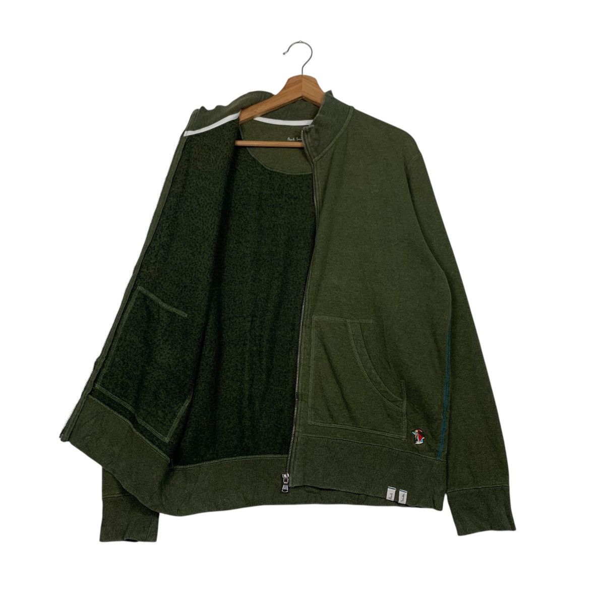 Paul Smith PAUL SMITH Turtleneck Green Zipper Sweater #2208-C97 Size US L / EU 52-54 / 3 - 9 Thumbnail