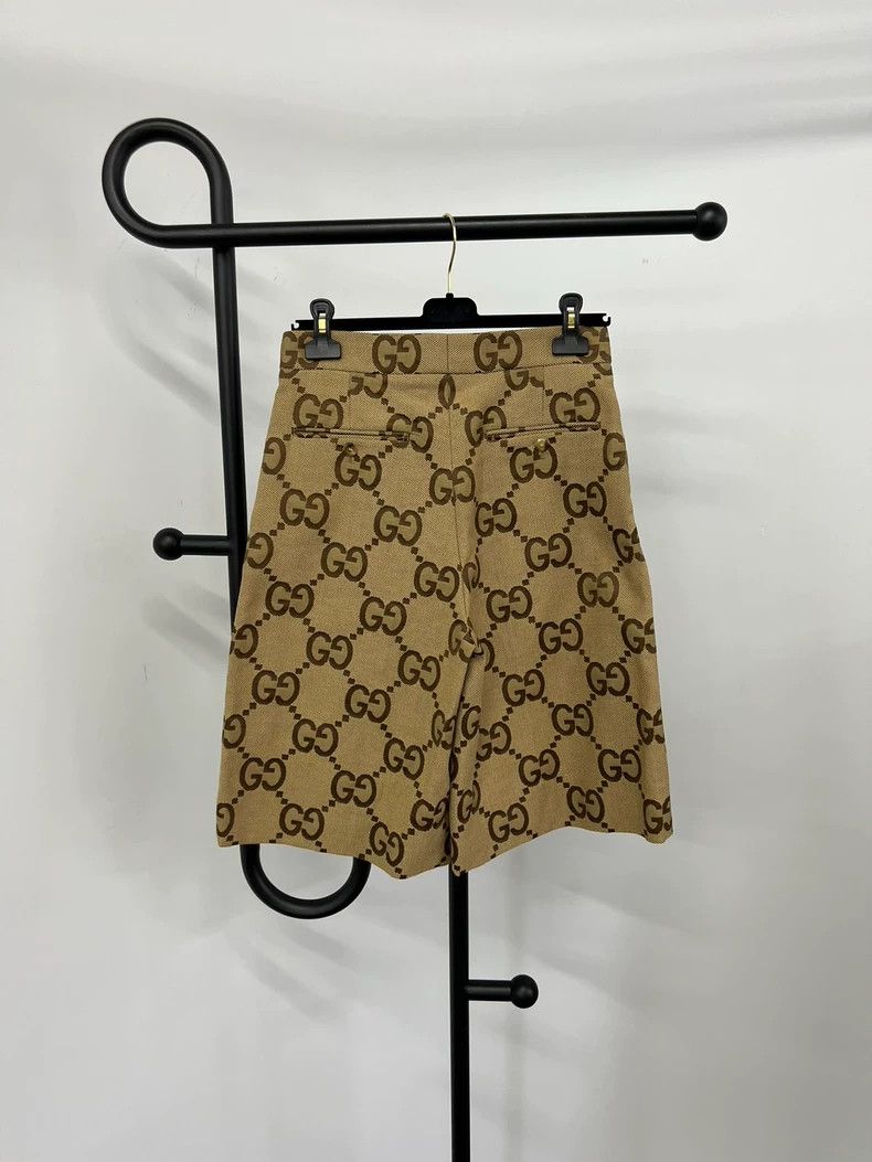 Gucci Gucci Brown double G full logo medium pants Size 28" / US 6 / IT 42 - 2 Thumbnail