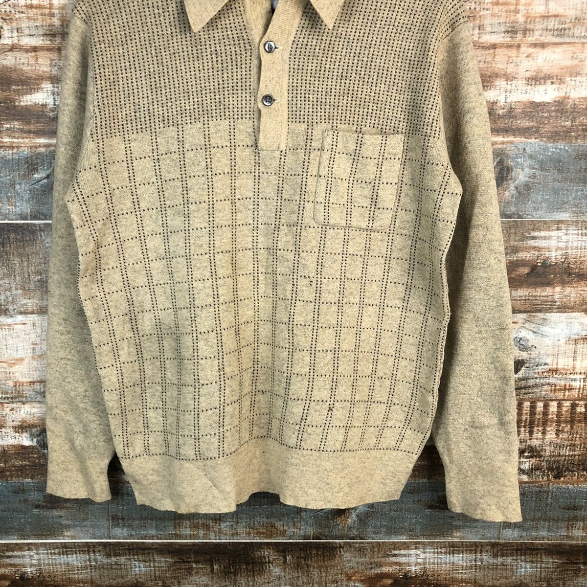 Homespun Knitwear × Japanese Brand × Vintage Kosugi japan vintage Brown shirt #A1677 Size US M / EU 48-50 / 2 - 6 Thumbnail